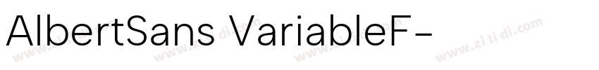 AlbertSans VariableF字体转换